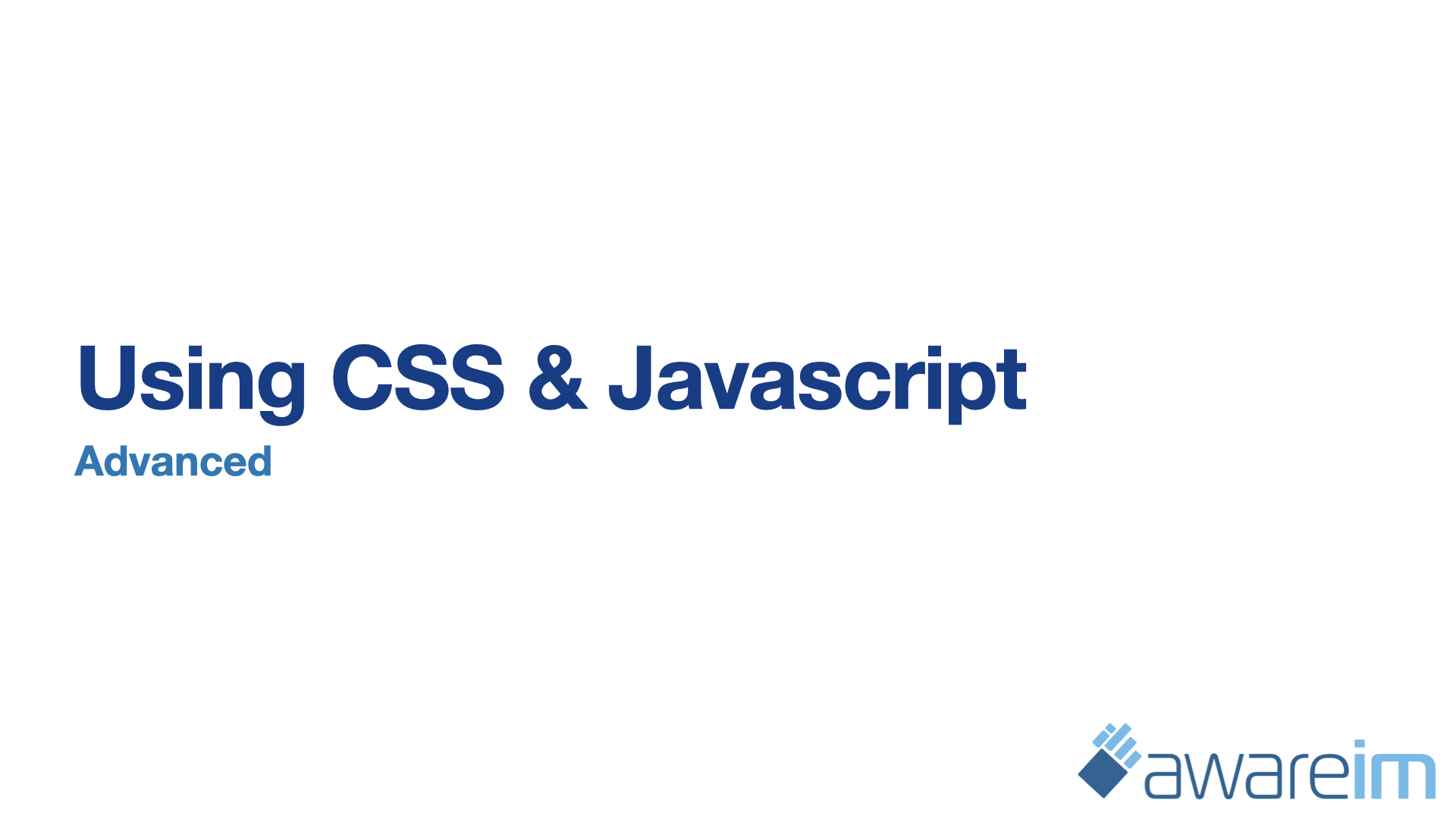 AwareIM Using CSS and Javascript