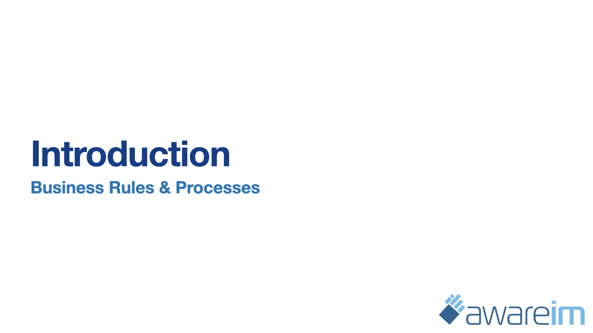 AwareIM Gettings Started Introduction