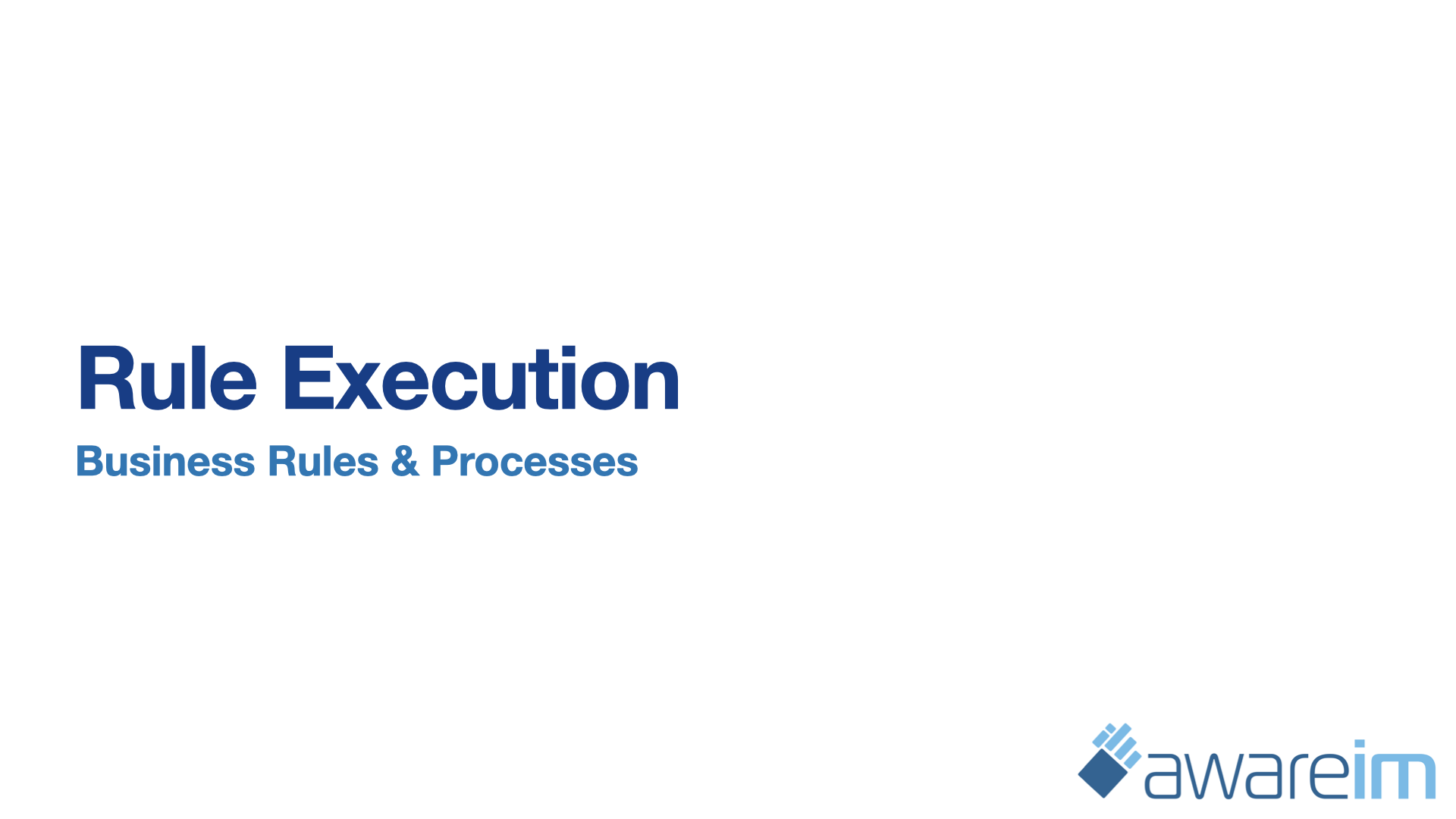 AwareIM Getting Started Deployment