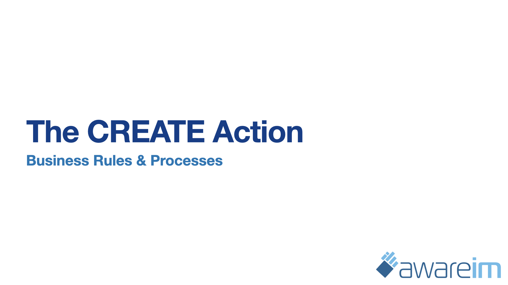 AwareIM Getting Started Your First App