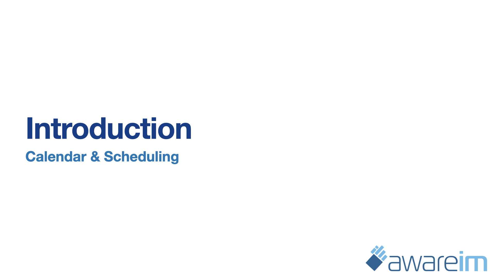 AwareIM Calendar & Scheduling