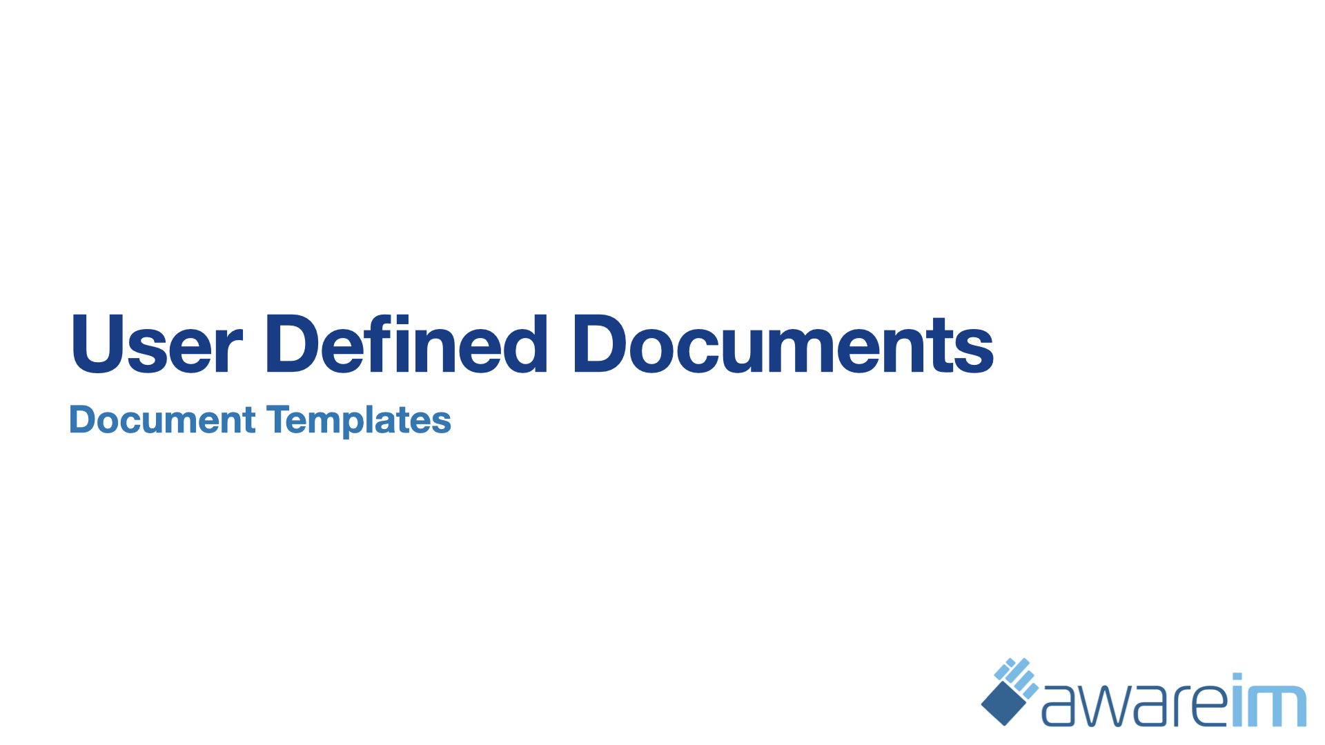 AwareIM Getting Started Your First App