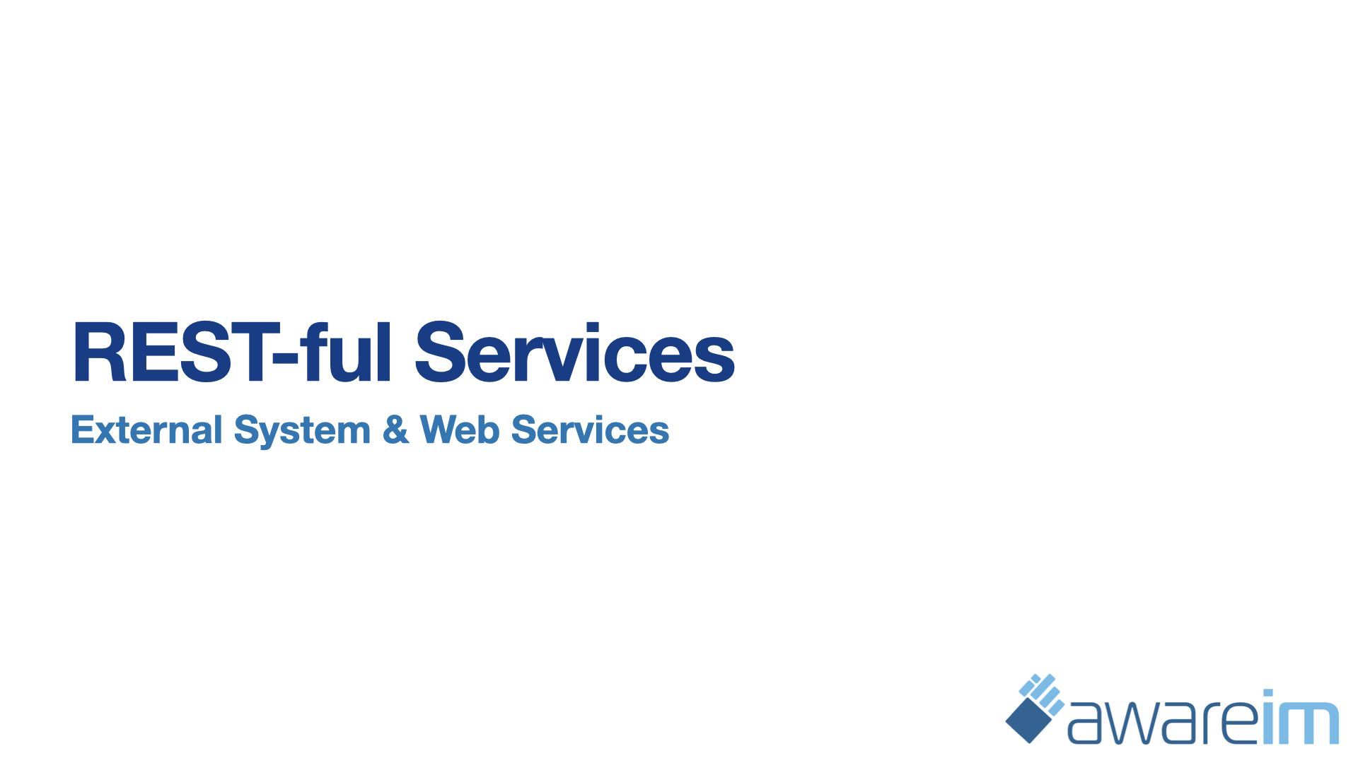 AwareIM Restful Services