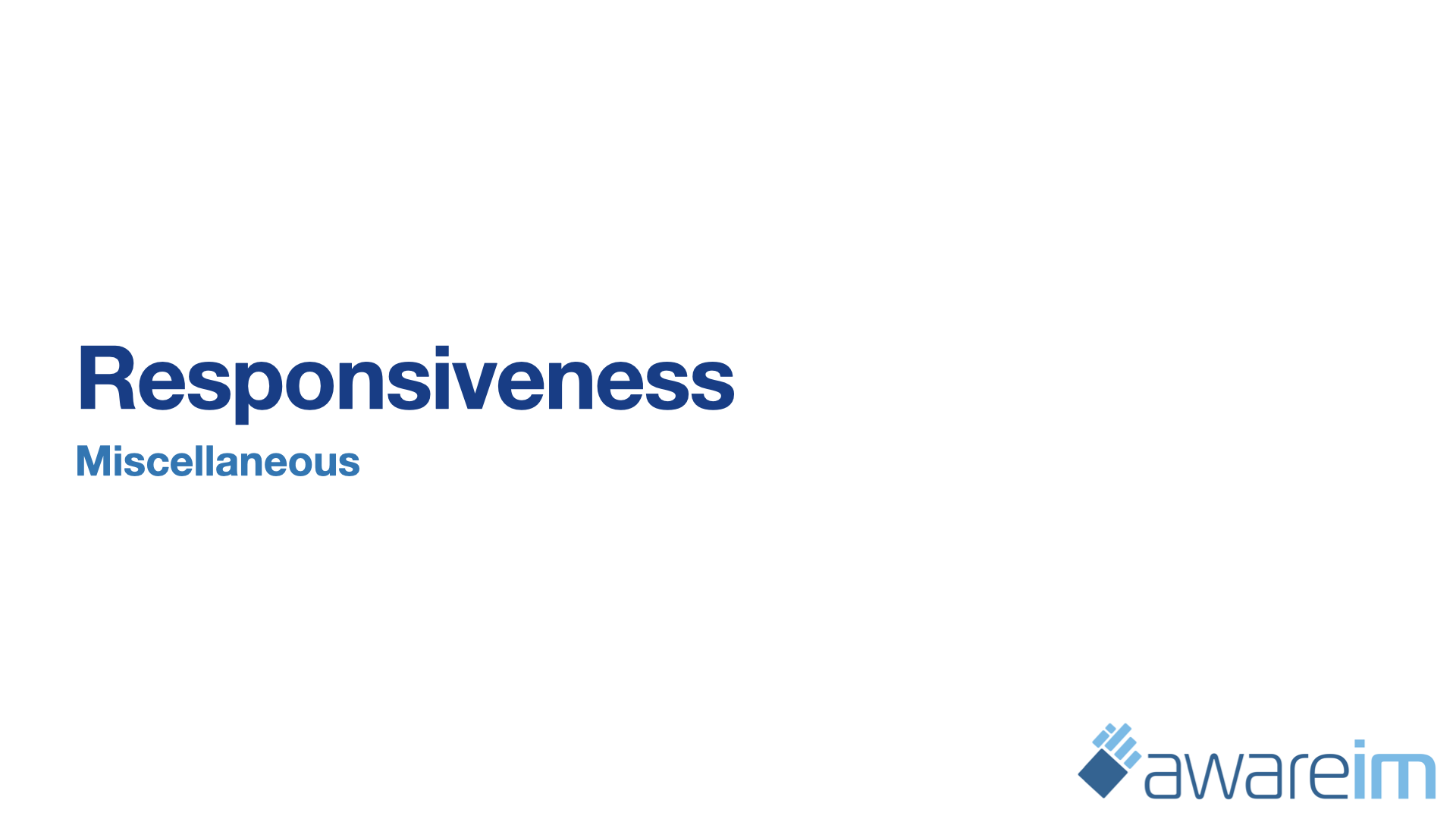 AwareIM Forms Custom HTML